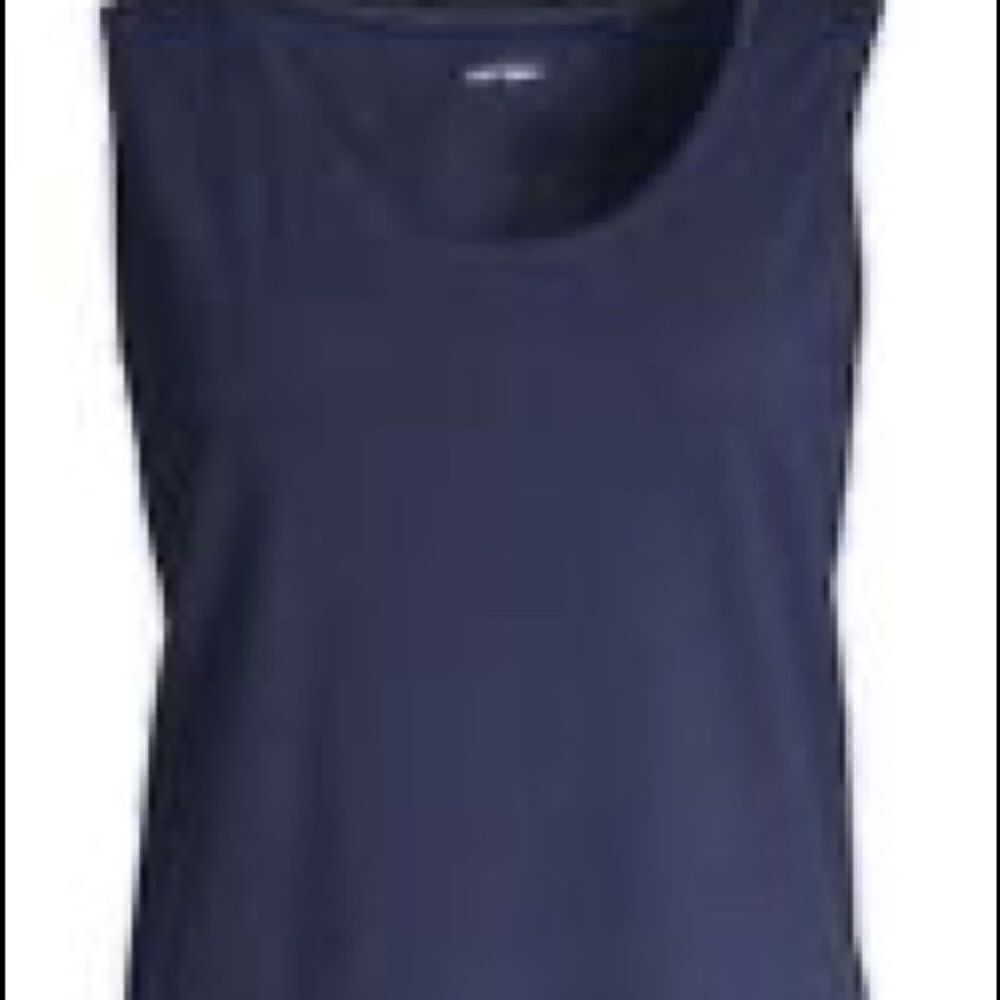 Lord & Taylor Woman Gray Heather Scoop Neck Tank Top Plus Size 3X New
